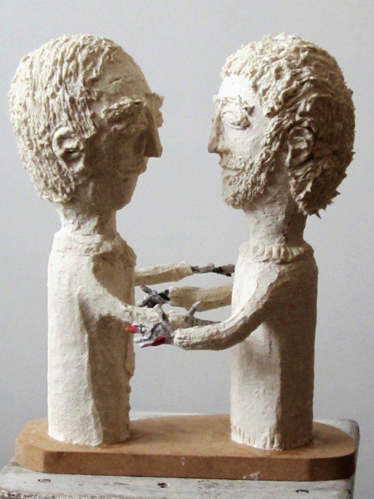 Les retrouvailles (sculpture avant peinture)