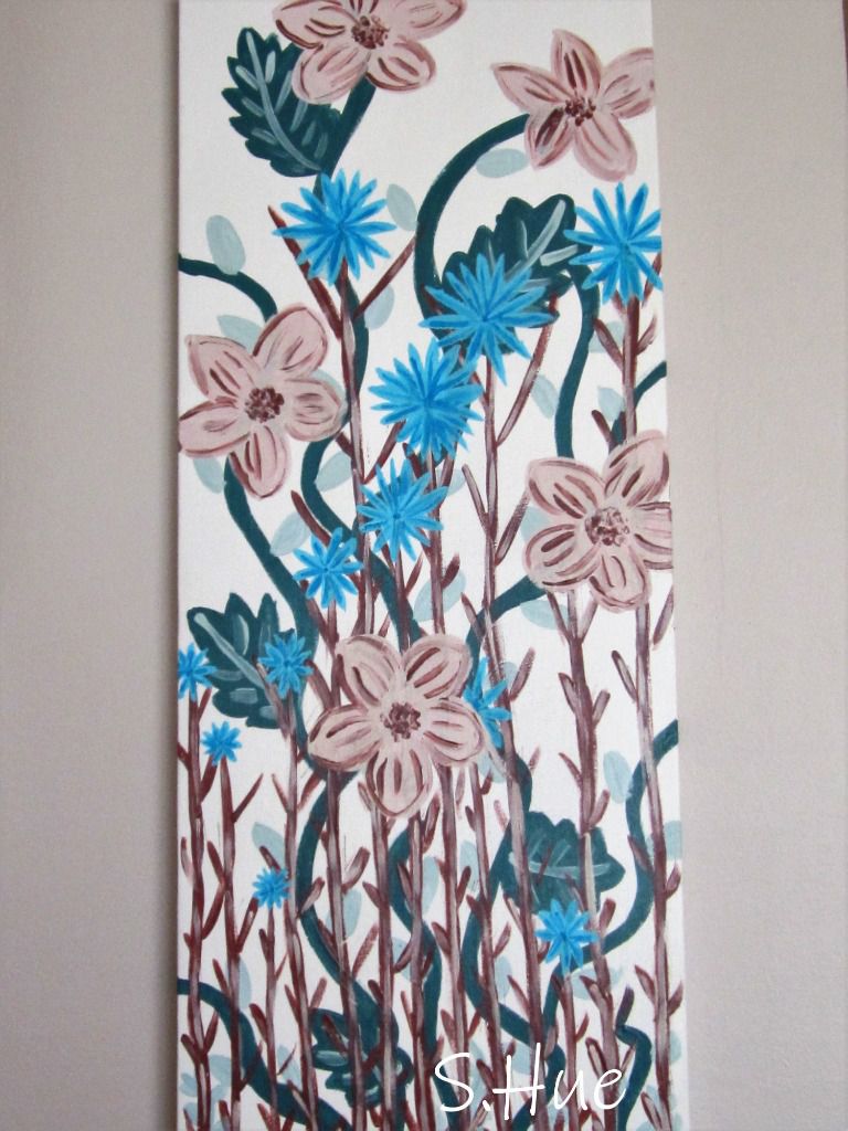 Fleurs et épines 
(acrylique sur toile)