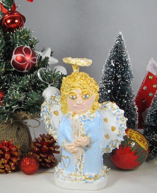 Ange de Noël, sculpture en papier mâché, 6 MODELES