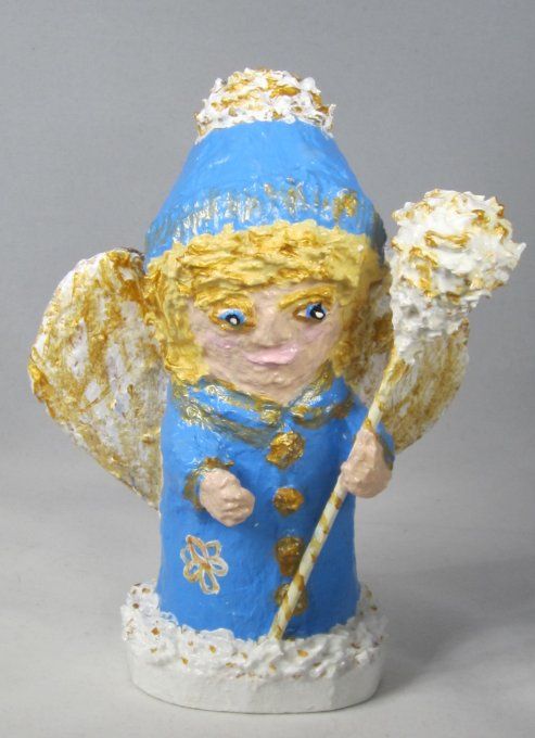 Ange de Noël, sculpture en papier mâché, 6 MODELES