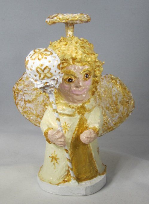 Ange de Noël, sculpture en papier mâché, 6 MODELES