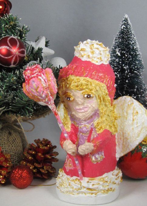Ange de Noël, sculpture en papier mâché, 6 MODELES