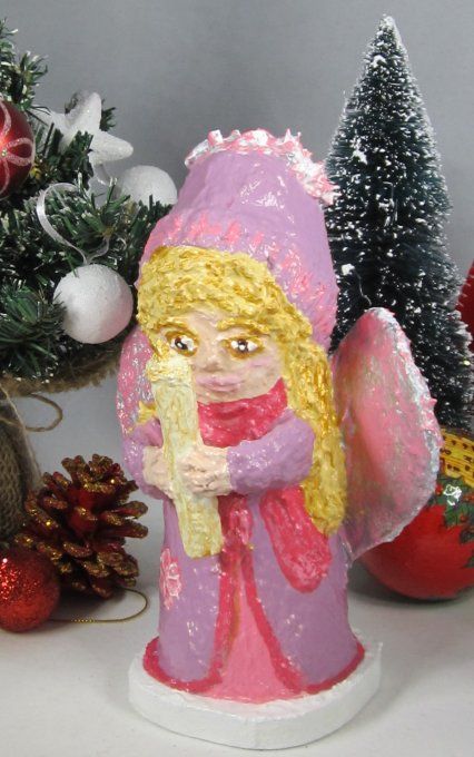 Ange de Noël, sculpture en papier mâché, 6 MODELES