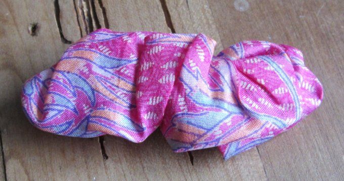 Barrette à cheveux - soie de sari - 2 modèles