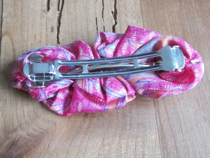 Barrette à cheveux - soie de sari - 2 modèles