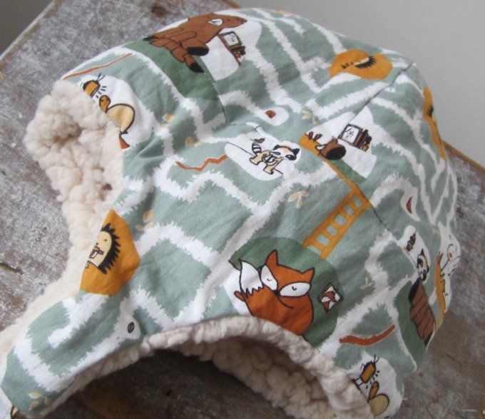 Collection bébé artisanale - coton & tissu sherpa