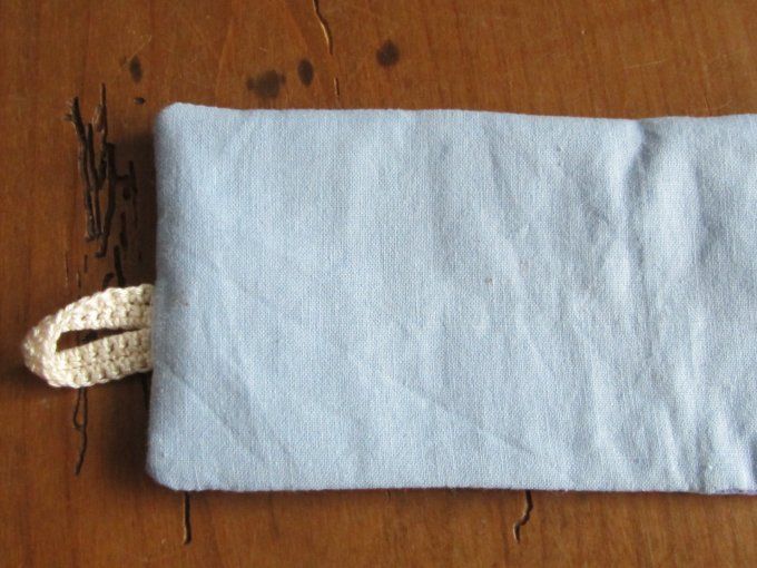 Bracelet textile brodé - Etoiles de mer - tour de poignet 16,5 - 17 cm