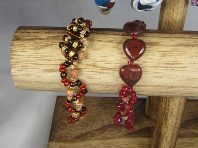 Bracelet en perles facettées de bohème, perles Matubo, Toho et Miyuki