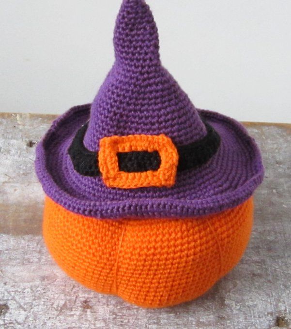 Chapeau de sorcière - déco Halloween - fait main au crochet