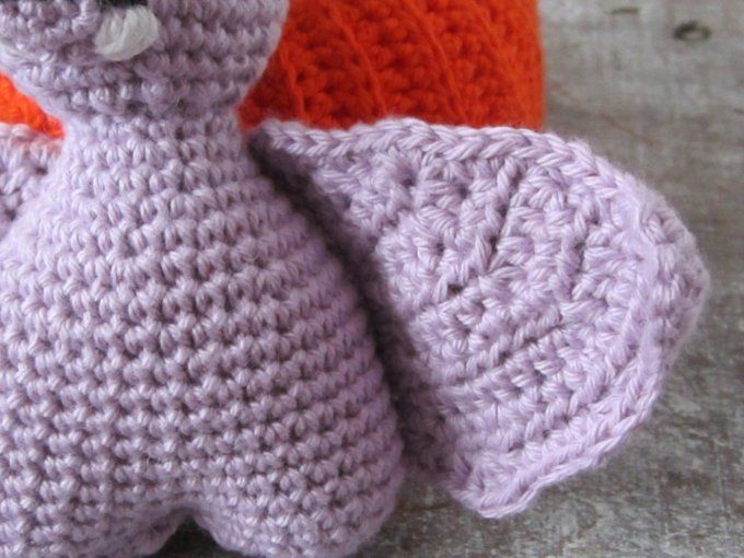 Chauve-souris- déco Halloween- fait main au crochet