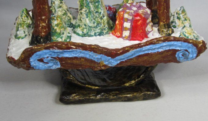 Cheval à bascule - décoration Noël