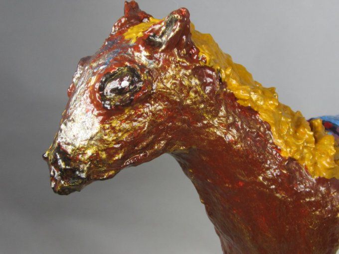 Cheval à bascule - décoration Noël