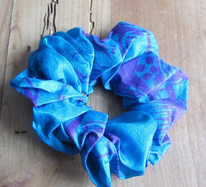 chouchou - soie de sari- Taille M