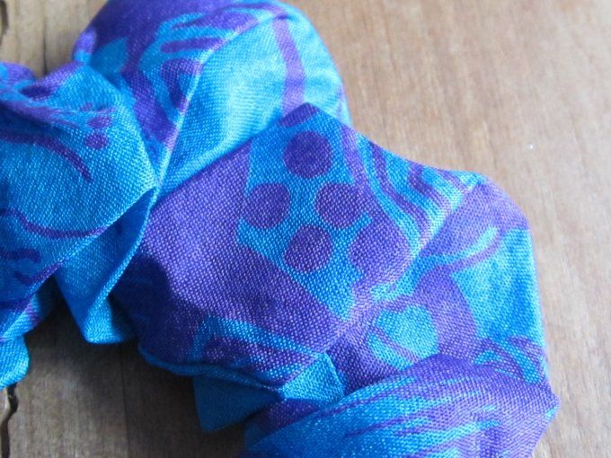 chouchou - soie de sari- Taille M