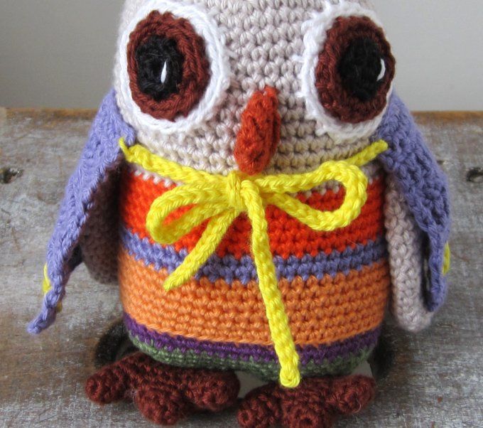 Samantha, chouette sorcière, faite main au crochet