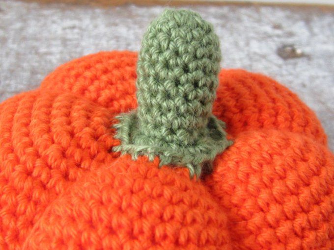 Citrouille faite main au crochet - déco automne/Halloween