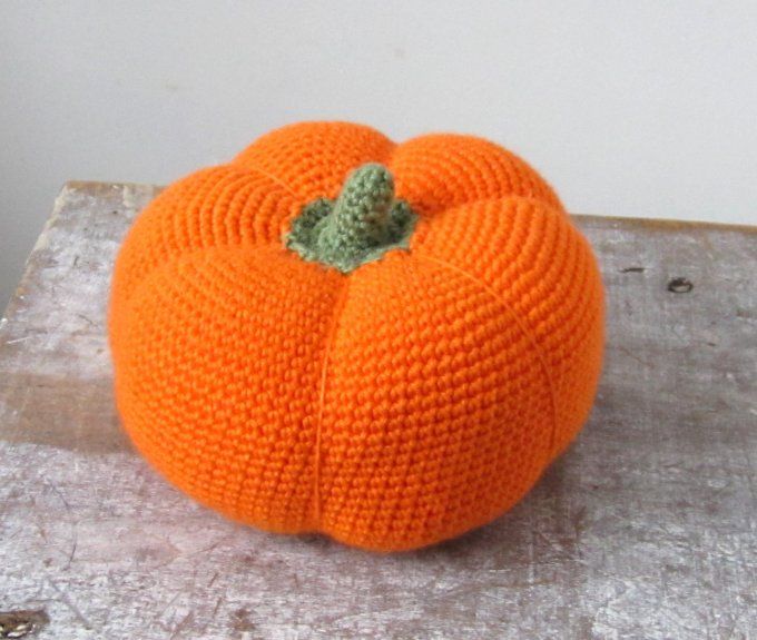 Citrouille- déco automne/ Halloween - fait main au crochet