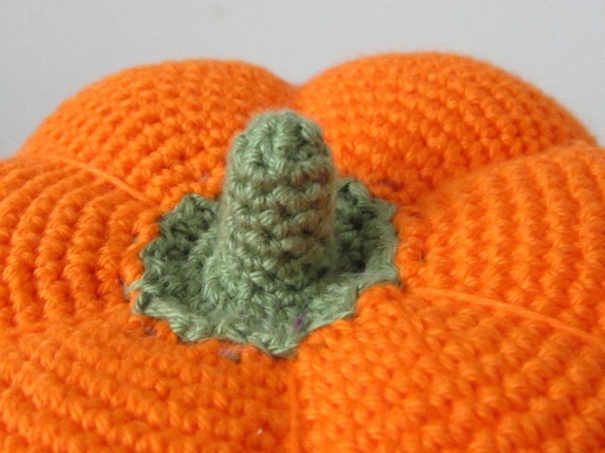 Citrouille- déco automne/ Halloween - fait main au crochet
