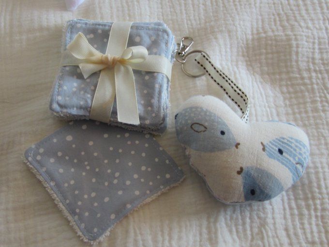 Coffret Merveille  "Bleu Océan" -cadeau naissance bébé/ maman