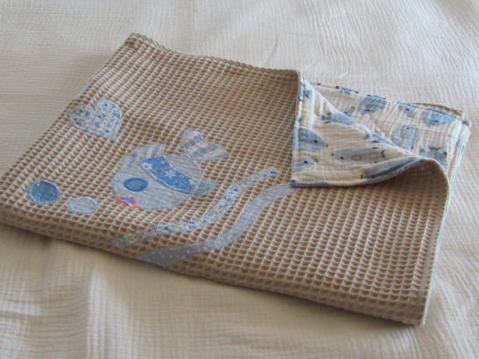 Coffret Merveille  "Bleu Océan" -cadeau naissance bébé/ maman