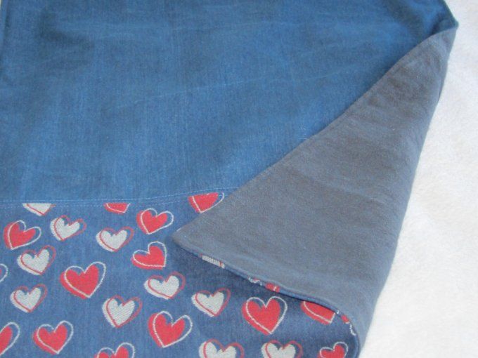 Couverture pour chien en jean & lin lavé - Taille S