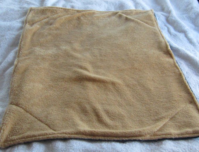 Couverture légère chat et chien - tissu doudou et jean