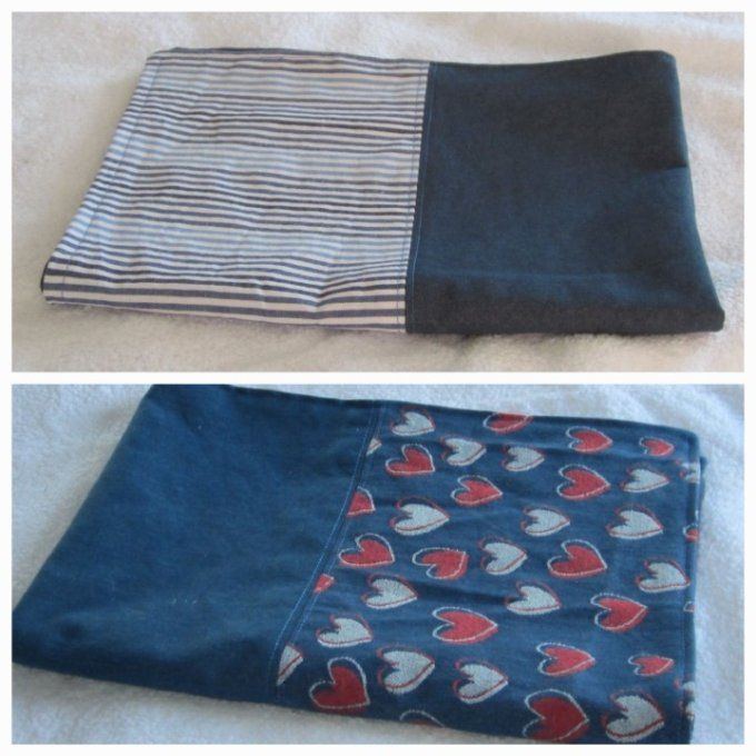 Couverture pour chien en jean & lin lavé - Taille S