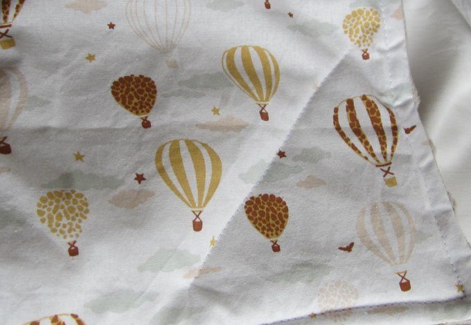 Couverture artisanale coton/minky 