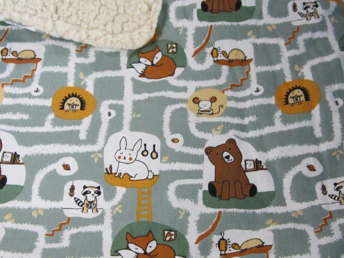 Collection bébé artisanale - coton & tissu sherpa