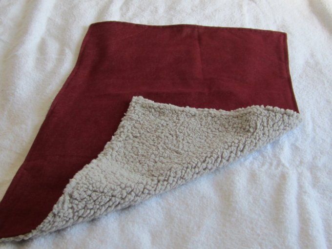 Couverture pour chat et petit chien - jean & sherpa - Réversible - Taille S