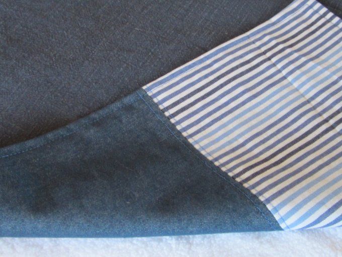 Couverture pour chien en jean & lin lavé - Taille M