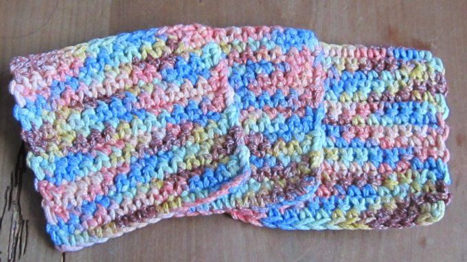 Dessous de verres - Faits main au crochet - Lot de 3 - Multicolores - 5 modèles