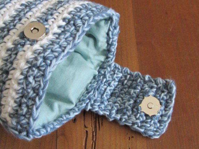 Etui à lunettes fait main au crochet