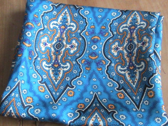 Foulard bandana - Soie haute couture - 70 x 70 cm