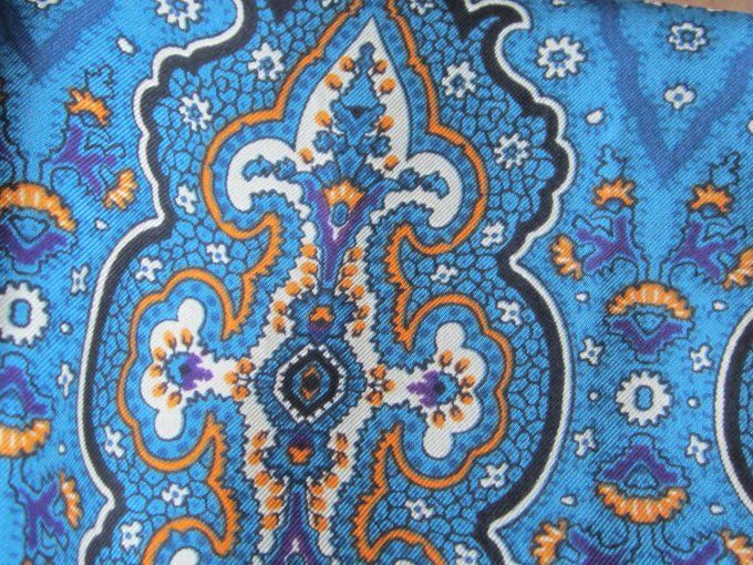 Foulard bandana - Soie haute couture - 70 x 70 cm