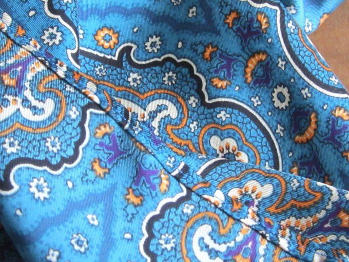 Foulard bandana - Soie haute couture - 70 x 70 cm