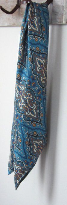 Foulard bandana - Soie haute couture - 70 x 70 cm