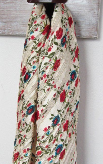 Foulard bandana - Soie haute couture - 70 x 70 cm