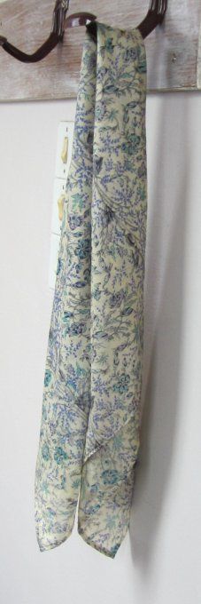 Foulard bandana - Soie de sari - 70 x 70 cm