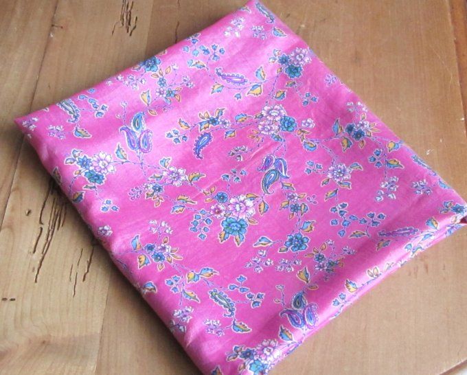 Foulard bandana - Soie de sari - 70 x 70 cm