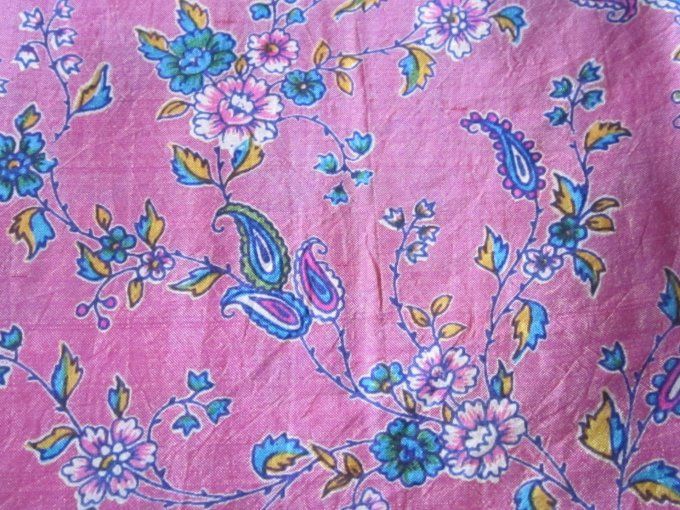Foulard bandana - Soie de sari - 70 x 70 cm