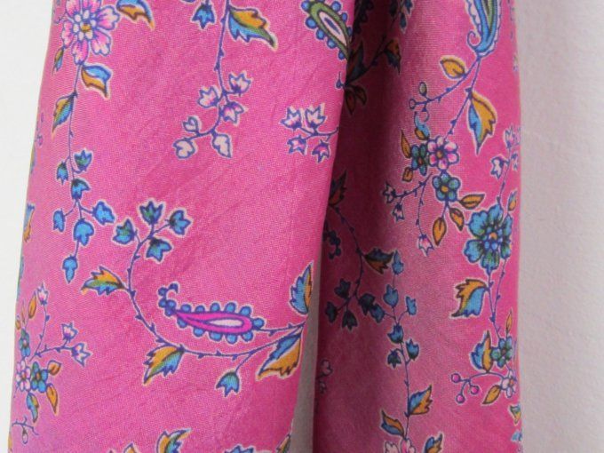 Foulard bandana - Soie de sari - 70 x 70 cm