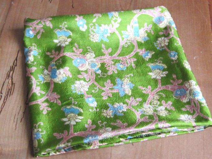 Foulard bandana - Soie de sari - 70 x 70 cm