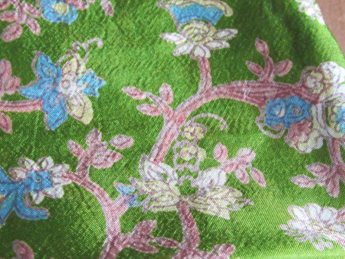 Foulard bandana - Soie de sari - 70 x 70 cm