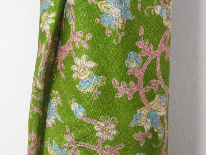 Foulard bandana - Soie de sari - 70 x 70 cm