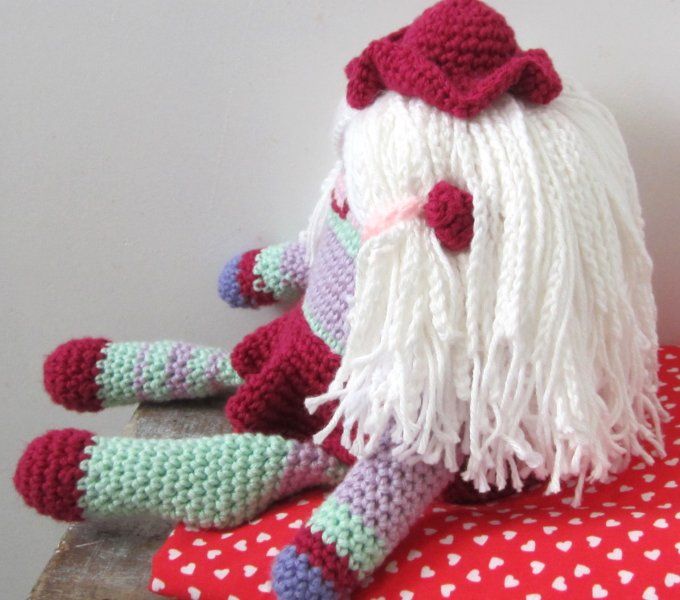 Framboise - personnage Choupinou crocheté, pièce unique