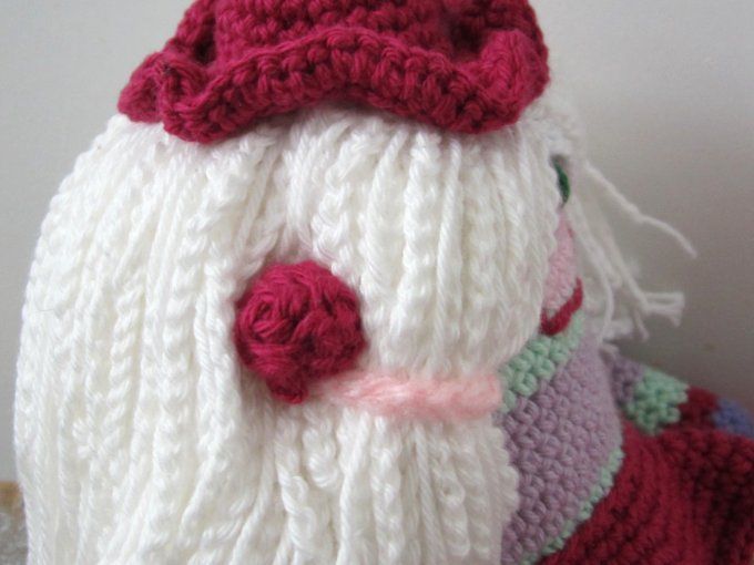 Framboise - personnage Choupinou crocheté, pièce unique