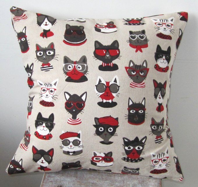 Housse de coussin 40 x 40 - 6 modèles