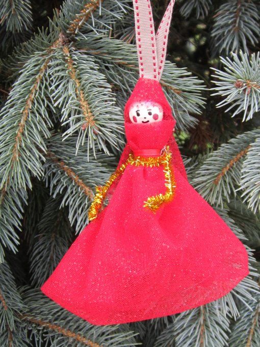 Décorations à suspendre - rouge et or