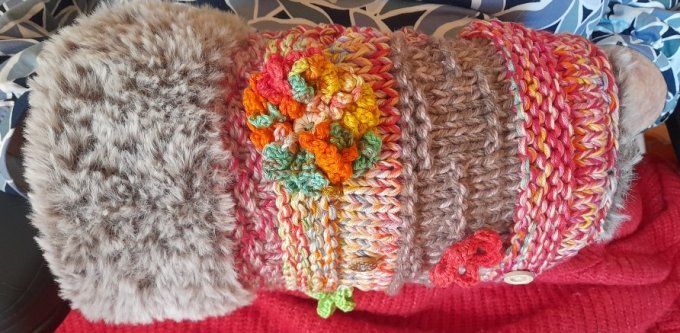 Manchon de confort fait main - en tricot ou tissu (création sur demande) - 20 à 70 € selon le modèle